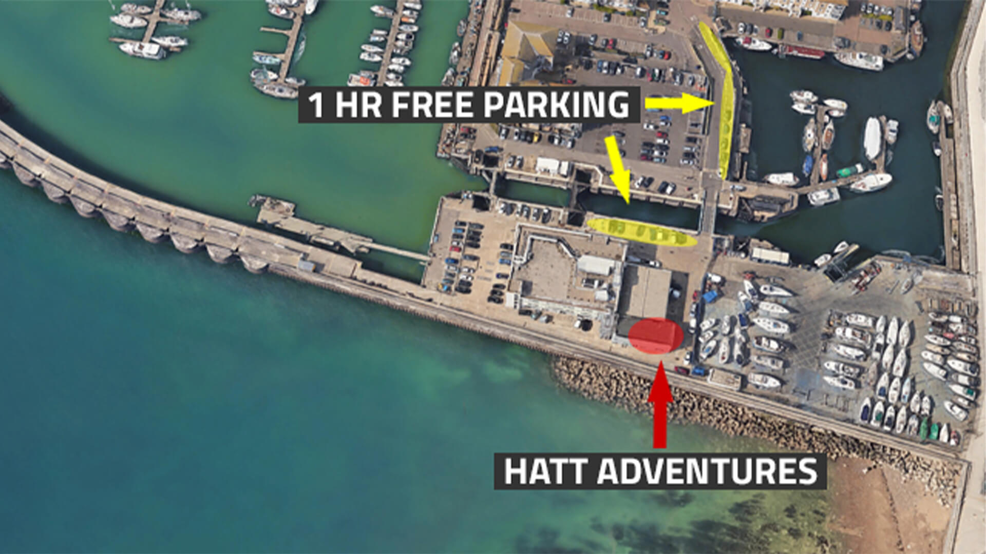 Free parking at Hatt store.